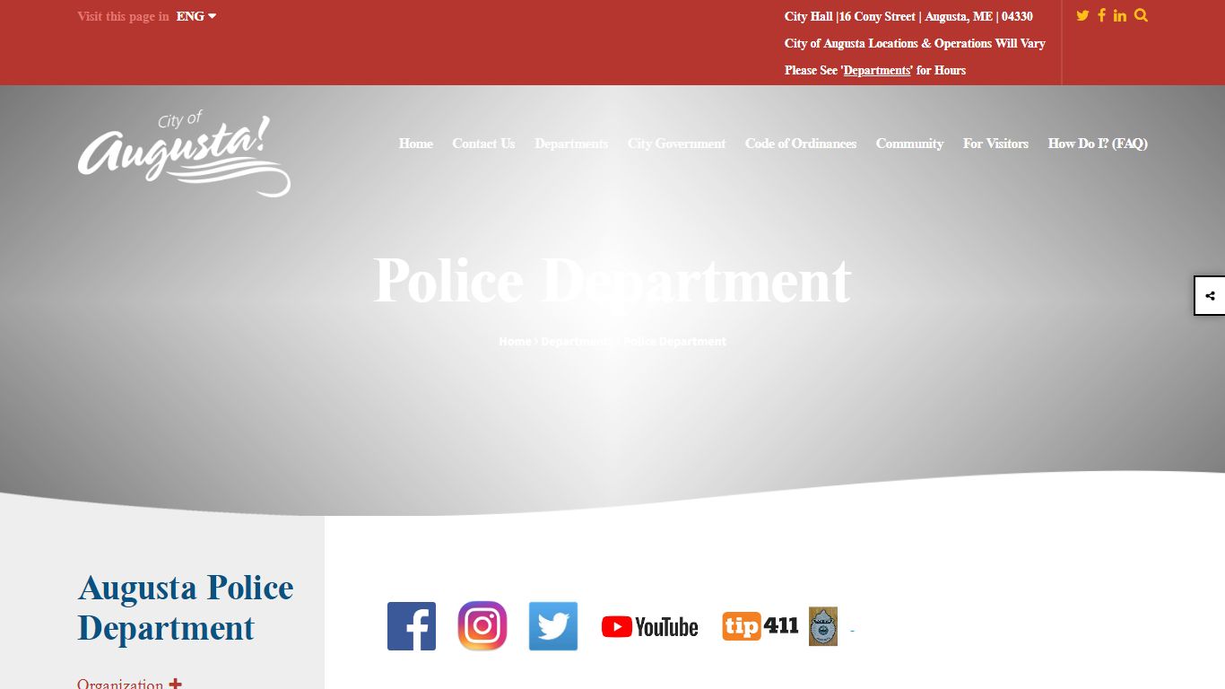 Police Department - Augusta, Maine